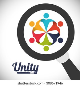 Teamwork digital design, vector illustration 10 eps graphic