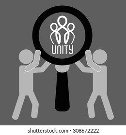 Teamwork digital design, vector illustration 10 eps graphic
