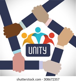 Teamwork digital design, vector illustration 10 eps graphic