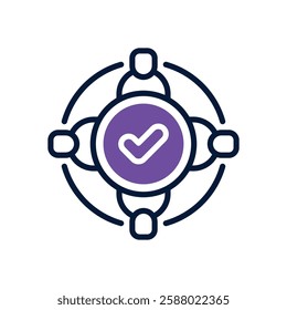 teamwork dual tone icon. vector icon for your website, mobile, presentation, and logo design.