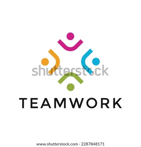teamwork employee logo company vector