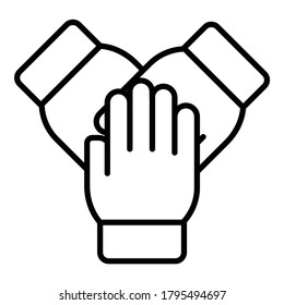 Teamwork Flat Icon Isolated On White Background