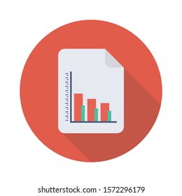 Teamwork flat icons for chart  & report 
