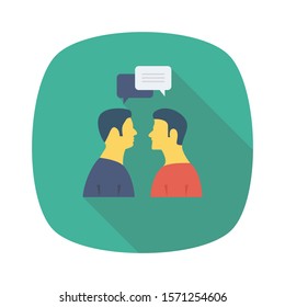 Teamwork flat icons for  chat &  conversation 