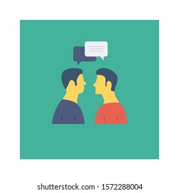 Teamwork flat icons for  chat &  conversation 
