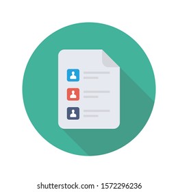 Teamwork flat icons for document  & sheet 