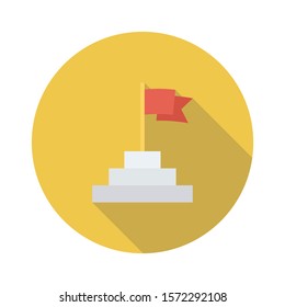 Teamwork flat icons for  goal  & achievement