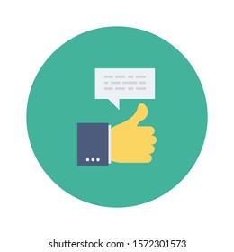 Teamwork flat icons for good  & done 