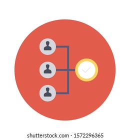 Teamwork flat icons for project  & CV