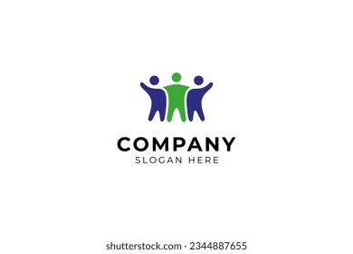 teamwork or friendship logo design