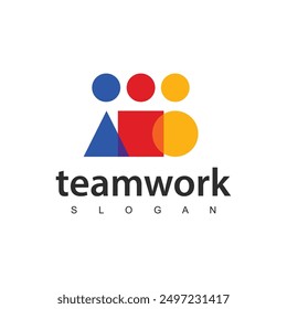 Trabajo en equipo, Amistad, Personas Conectividad logo Diseño