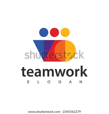 Teamwork, Friendship, People Connectivity logo Design 