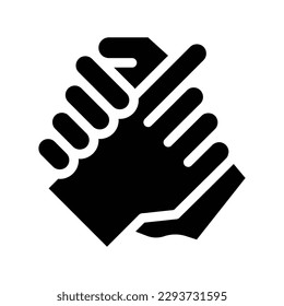Teamwork-Glyph-Symbol, Vektorgrafik