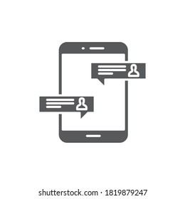 Iconos de glifos de trabajo en equipo para signo de texto y mensaje, gráficos vectoriales, un patrón lineal en un fondo blanco, eps 10