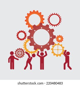 teamwork graphic design , vector illustration