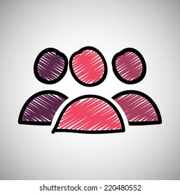 teamwork graphic design , vector illustration