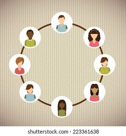 teamwork graphic design , vector illustration