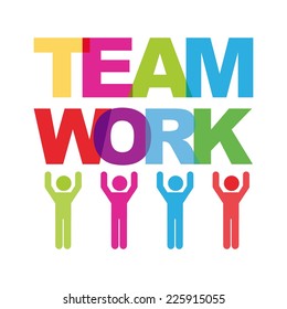 teamwork graphic design , vector illustration
