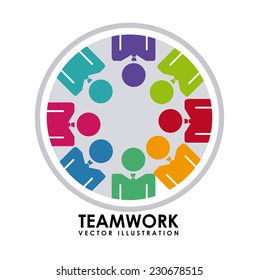 teamwork graphic design , vector illustration