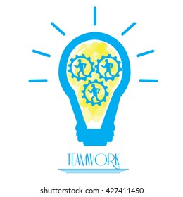 Teamwork graphic design, Vector illustration