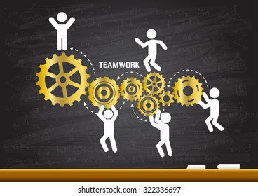 Teamwork graphic vector design