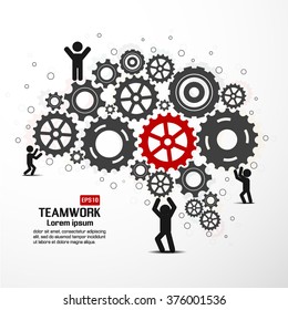 Teamwork graphic vector design