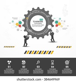 Teamwork graphic vector design