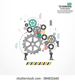 Teamwork graphic vector design