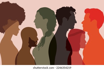 Teamwork and harmony among people of diverse and multicultural races in a society or community. People from different cultures from around the world.