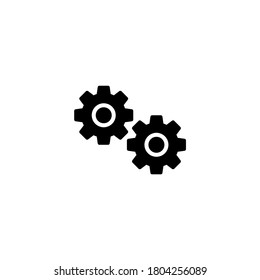 Teamwork Icon in black flat glyph, filled style isolated on white background