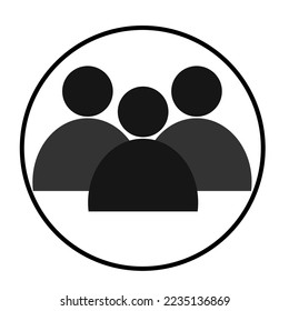 icono de trabajo en equipo en color negro y gris