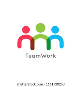 teamwork icon business concept on white background