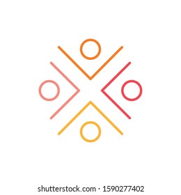 teamwork icon. community icon. Stock Vector illustration isolated on white background.
