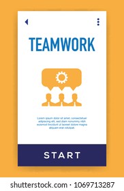 Teamwork Icon Concept