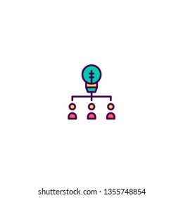 Teamwork icon design. Marketing icon vector illustration