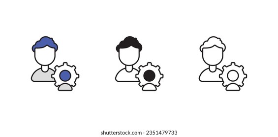 Teamwork icon design with white background stock illustration
