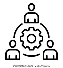 Teamwork Icon Element For Design