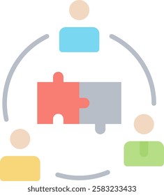 Teamwork Icon Element For Design
