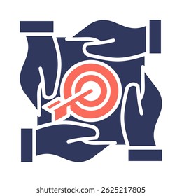 Teamwork Icon Element for Design