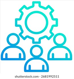 Elemento de icono de trabajo en equipo para diseño