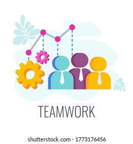Icono de trabajo en equipo. Recursos humanos. Concepto de capital humano. Al equipo de empleados se le valora más que el dinero.