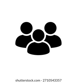 Ilustración de icono de trabajo en equipo que demuestra la colaboración grupal y los objetivos compartidos en un estilo visual moderno