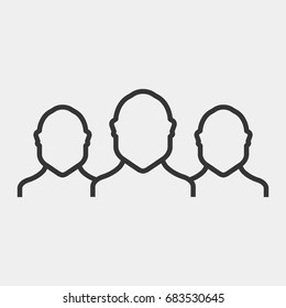 Teamwork icon illustration isolated vector sign symbol