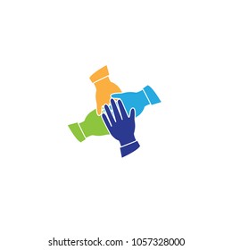Icono de trabajo en equipo aislado en fondo blanco. Icono de trabajo en equipo para sitio web, aplicación y logotipo. Concepto de empresa creativa,ilustración vectorial eps 10