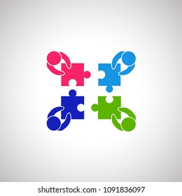 Teamwork icon isolated on white background. Teamwork icon for web site,app and logo. Creative business concept,vector illustration eps 10