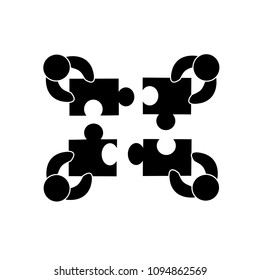 Teamwork icon isolated on white background. Teamwork icon for web site,app and logo. Creative business concept,vector illustration eps 10