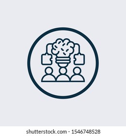 Teamwork icon isolated on white background. Teamwork icon simple sign. Teamwork icon trendy and modern symbol for graphic and web design. Teamwork icon flat vector illustration for logo, web, app,