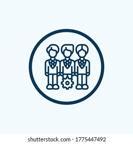 teamwork icon isolated on white background from teamwork collection. teamwork icon trendy and modern teamwork symbol for logo, web, app