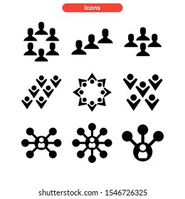 teamwork icon isolated sign symbol vector illustration - Collection of high quality black style vector icons
