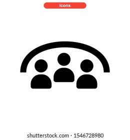 teamwork icon isolated sign symbol vector illustration - high quality black style vector icons
